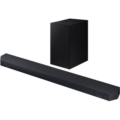 Samsung - HW-Q600C 3.1.2 Channel Q-series Soundbar with Wireless Subwoofer, Dolby Atmos and Q-Symphony - Titan Black