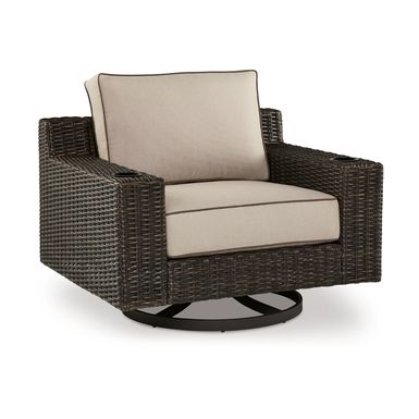 Coastline Bay Outdoor Swivel Lounge with Cushion