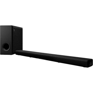 Yamaha - TRUE X BAR 50A Soundbar with Dolby Atmos Wireless Subwoofer and Alexa Built-in - Black