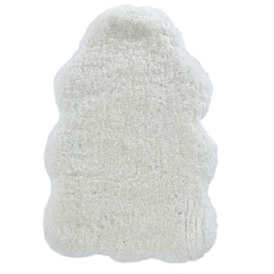 Ciaran Faux Lamb Skin Ivory 3.6X5.6 Area Rug