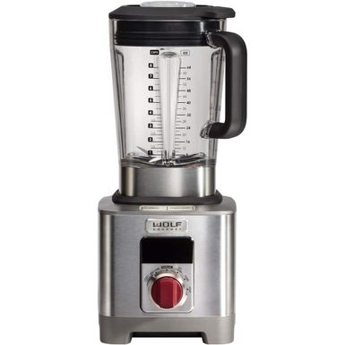 Wolf Gourmet - 64-Oz. Blender/Cooker - Stainless Steel/Red Knob