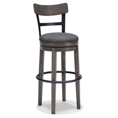 Gray Caitbrook Tall Upholstered Swivel Barstool(1/CN)