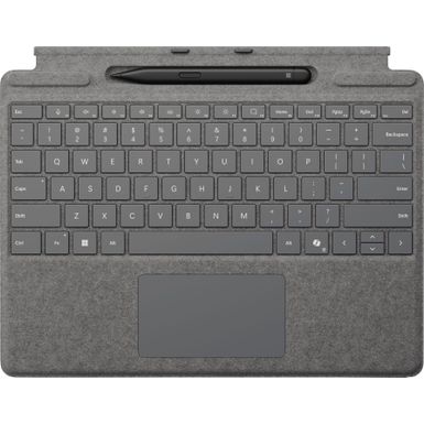 Microsoft - Surface Slim Pen (2nd Edition) and Pro Keyboard for Pro (11th Edition) Pro 9 and Pro 8 - Platinum