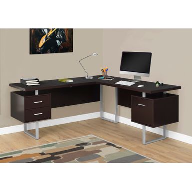 Computer Desk - 70"L / Espresso Left Or Right Facing