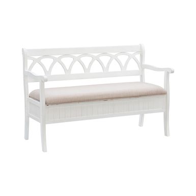 Carlisle Storage Bench White