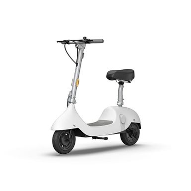 OKAI - Ceetle Pro Electric Scooter with Foldable Seat w/35 Miles Operating Range  15.5mph Max Speed - White