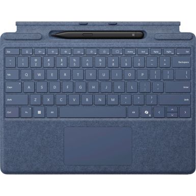 Microsoft - Surface Slim Pen (2nd Edition) and Pro Keyboard for Pro (11th Edition) Pro 9 and Pro 8 - Sapphire