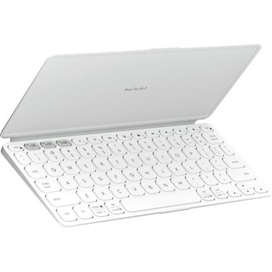 Logitech Keys-To-Go 2 - keyboard - built-in cover - QWERTY - English - pale gray Input Device