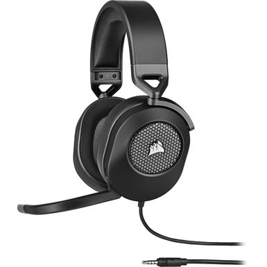 CORSAIR - HS65 SURROUND Wired Gaming Headset for PC PS5 and PS4 - Black