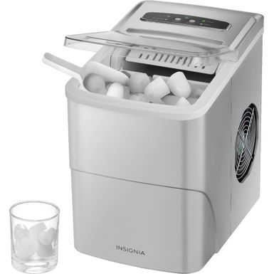 Insignia&trade; - Portable Ice Maker with Auto Shut-Off - Silver