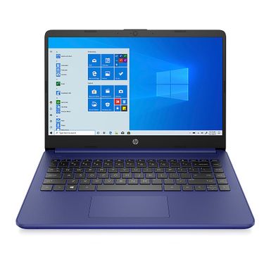 HP - 14-dq0000 14 LCD 1366 x 768 (HD) Touch Screen Laptop - Intel Celeron with 4GB Memory - 64 GB eMMC - Indigo Blue Blue