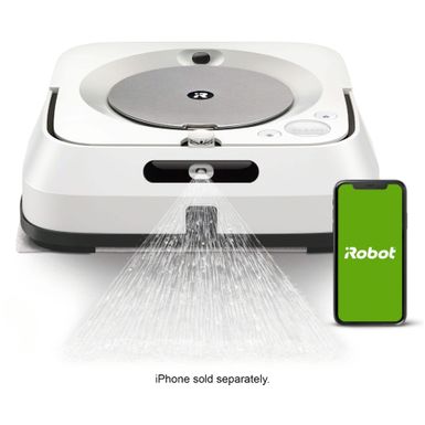 iRobot - Braava jet m6 Wi-Fi Connected Robot Mop - White