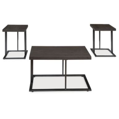 Bronze Finish Airdon Occasional Table Set (3/CN)