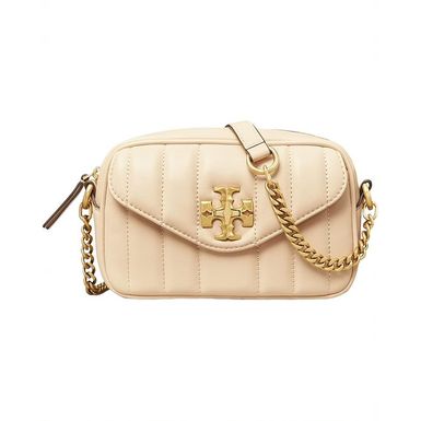 Tory Burch Kira Camera Bag (Mini, Brie/Rolled Gold)