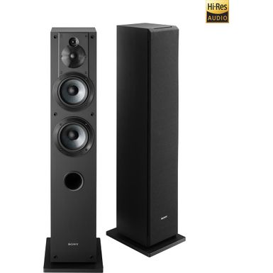 Sony - Core Series Dual 5 3-Way Floorstanding Speaker (Each) - Black