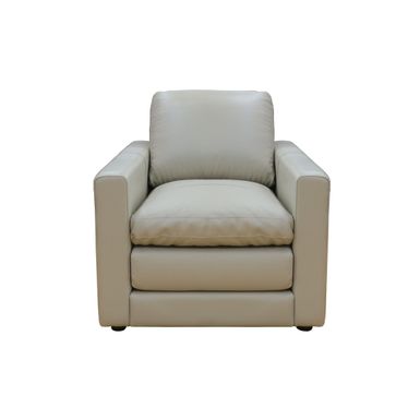 Knox 34 in. Taupe Leather Match Armchair