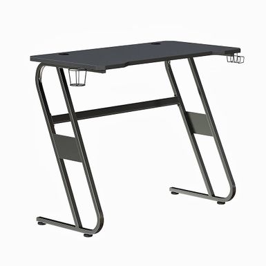 Alamont Home - Fisher Rectangle Contemporary Laminate  Gaming Desk - Black