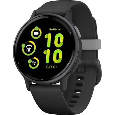 Garmin - vívoactive 5 GPS Smartwatch 42 mm Fiber-reinforced polymer - Slate Aluminum and Black