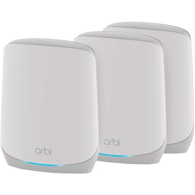 NETGEAR - Orbi 660 Series AX3800 Tri-Band Mesh Wi-Fi 6 System (3-pack) - White - White