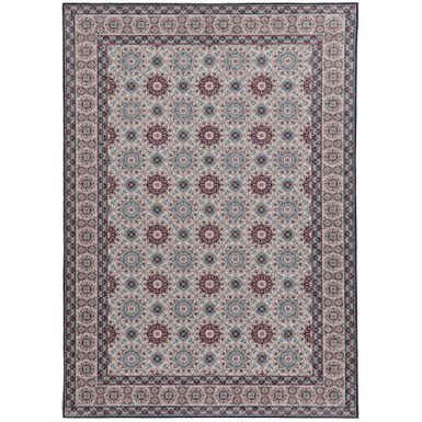 Hickstead Ivory And Raspberry 6.7X9.7 Area Rug