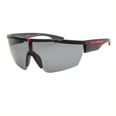 Prada Sunglasses (PS03XS-DG05Z1, Black Rubber/Polarized Grey)