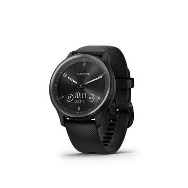 Garmin - vivomove Sport Fitness Hybrid Smartwatch Black/Slate