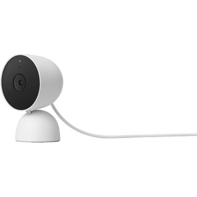 Google - Nest Cam Indoor Wired Security Camera - Snow