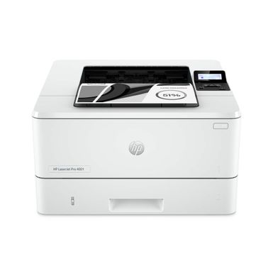 HP - LaserJet Pro 4001dn Black-and-White Laser Printer - White