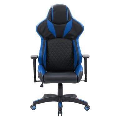 CorLiving - Nightshade Gaming Chair - Black and Blue