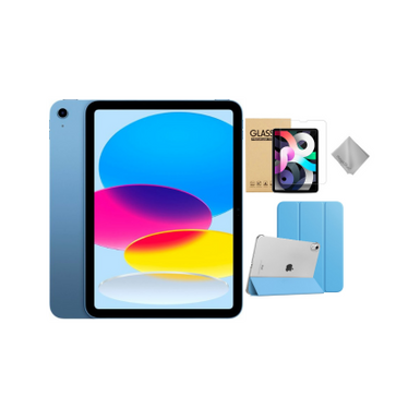 Apple 10th Gen 10.9-Inch iPad (Latest Model) with Wi-Fi - 64GB - Blue With Blue Case Bundle