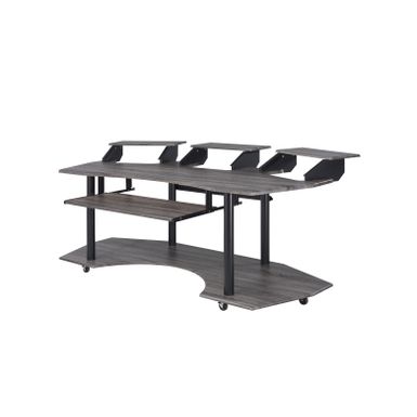 ACME Eleazar 83" Music Studio Desk, Black Oak