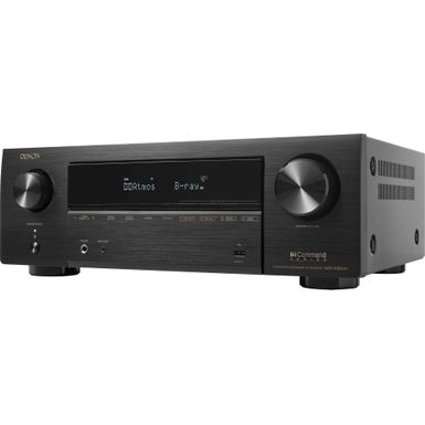 Denon - AVR-X1800H - 80W 7.2-Ch. Bluetooth Capable with HEOS 8K Ultra HD Built-In HDR Compatible A/V Home Theater Receiver - Black