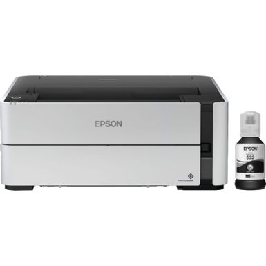 Epson - EcoTank ET-M1170 Wireless Monochrome SuperTank Printer - White