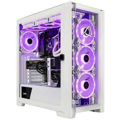 CLX - SET Gaming Desktop - Intel Core i7 14700KF - 32GB DDR5 5600 Memory - GeForce RTX 4070 Ti - 2TB NVMe M.2 SSD + 6TB HDD - White