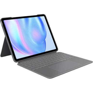 Logitech - Combo Touch for iPad Air 13-inch (Latest Model)(M2 chip) Keyboard Case with Detachable Keyboard and Trackpad - Oxford Gray