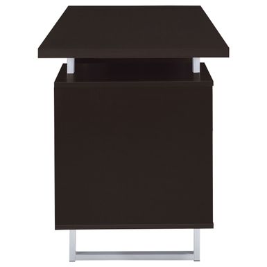 Lawtey Rectangular Storage Office Desk Cappuccino