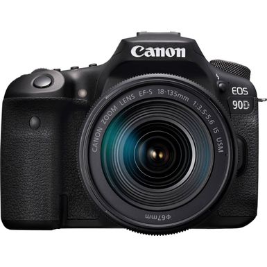 Canon - EOS 90D DSLR Camera with EF-S 18-135mm Lens - Black