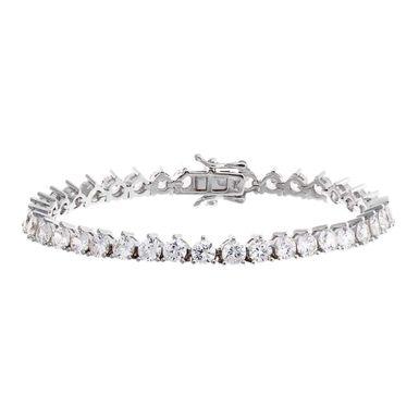 Thin Three Prong Tennis Bracelet