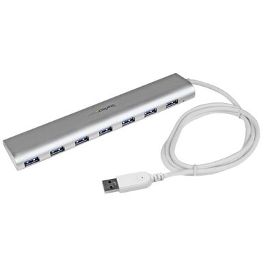 image of StarTech 7-Port Compact USB 3.0 Hub with Built-In Cable with sku:stst73007ua-adorama