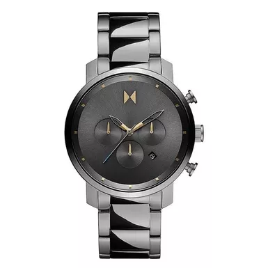 image of MVMT - Mens Chrono Gunmetal IP Stainless Steel Watch Gunmetal Dial with sku:28000289-d-powersales