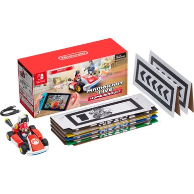 image of Mario Kart Live: Home Circuit - Mario Set Mario Edition - Nintendo Switch  Nintendo Switch Lite with sku:bb21557667-6414101-bestbuy-nintendo