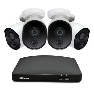 image of Swann 4 Camera 4 Channel 1080p Full HD DVR Security System with sku:swdvk-446854-us-powersales