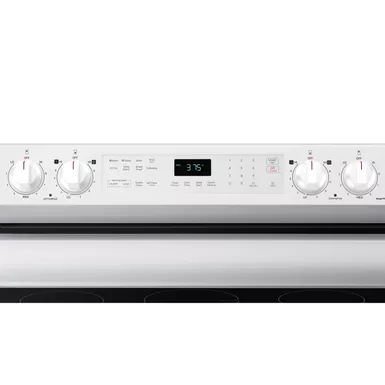 Samsung 6.3-Cu. Ft. Smart Freestanding Electric Range with No-Preheat Air Fry and Convection, White