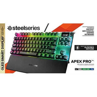 Rent To Own Steelseries Apex Pro Tkl Mechanical Gaming Keyboard World S Fastest Mechanical Switches Oled Smart Display Compact Form Factor Rgb Backlit Flexshopper