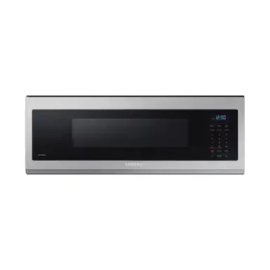 image of Samsung - 1.1 cu. ft. Smart SLIM Over-the-Range Microwave with 400 CFM Hood Ventilation, Wi-Fi & Voice Control with sku:bb21919764-bestbuy