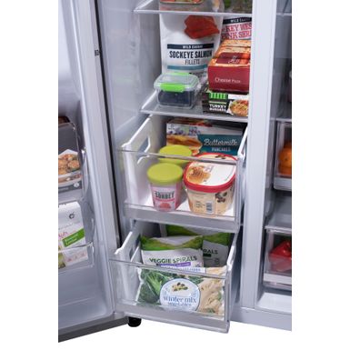 Alt View Zoom 16. LG - 27 Cu. Ft. Side-by-Side Smart Refrigerator with Craft Ice and InstaView - Stainless steel