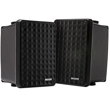 image of Kicker KB6 Outdoor/Indoor Speakers - Black with sku:46kb6b-electronicexpress