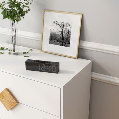 Nestfair White Wood Square Shape Handle 4-Drawer Dresser - White