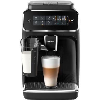 image of Philips 3200 Series Fully Automatic Espresso Machine w/ LatteGo, Black - Black with sku:bb21306310-6369437-bestbuy-philips