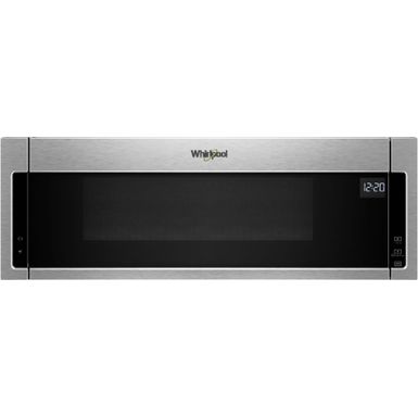 image of Whirlpool - 1.1 Cu. Ft. Over-the-Range Microwave with Sensor Cooking - Stainless steel with sku:bb20948093-6196916-bestbuy-whirlpool